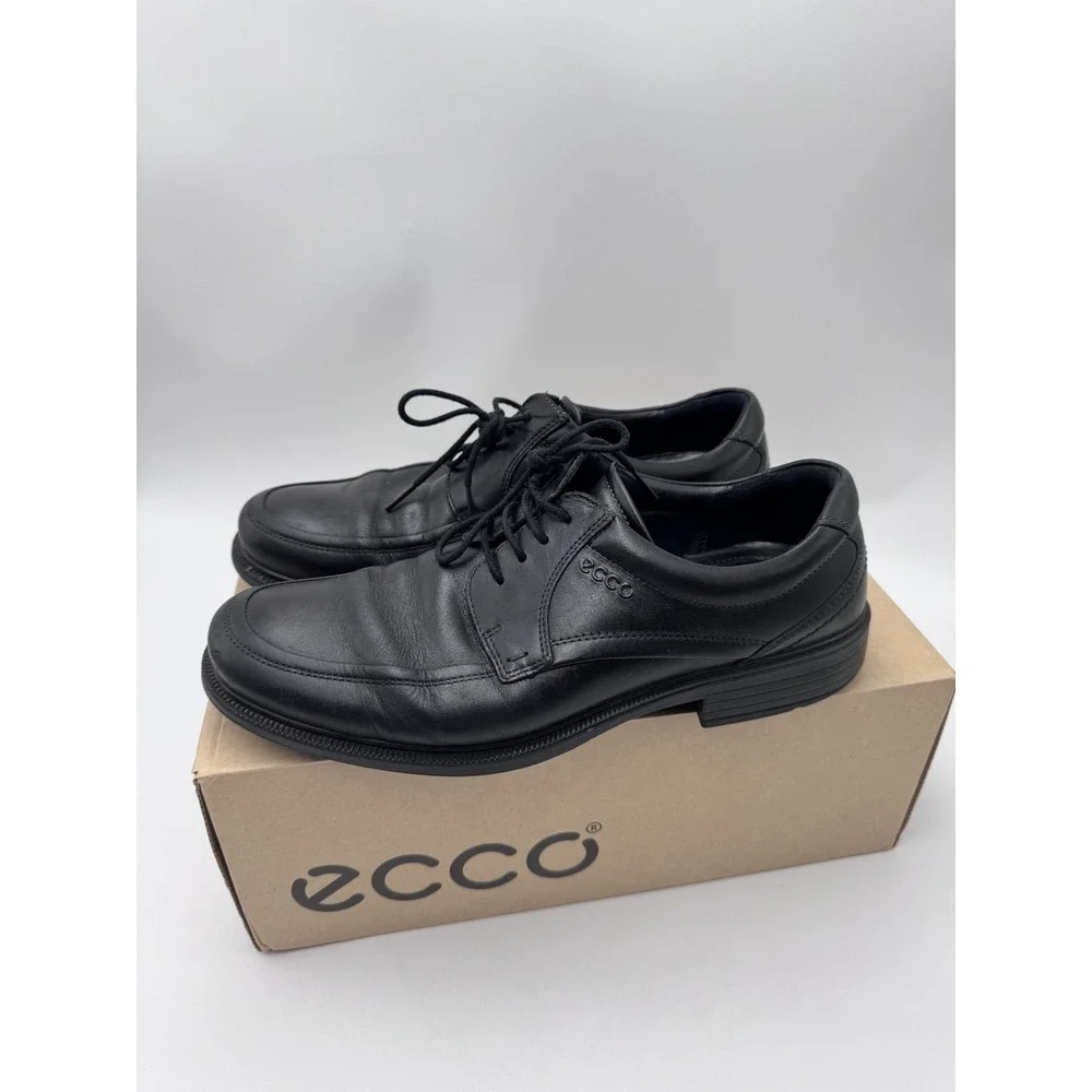 ECCO Men's New Jersey Cap Toe Tie Shoes, Black S9-91/2 S827